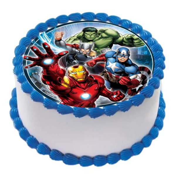 Avengers Edible Cake Topper