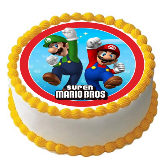 Super Mario Edible Cake Topper