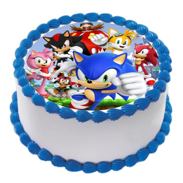 Sonic the Hedgehog Edible Cake Topper