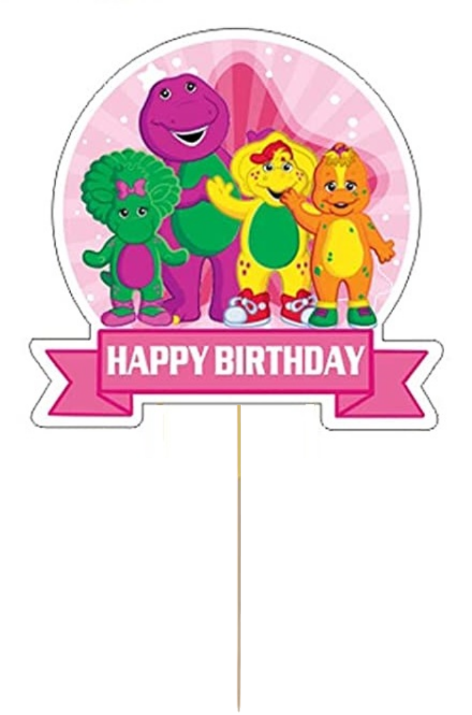 Barney Card Cake Topper