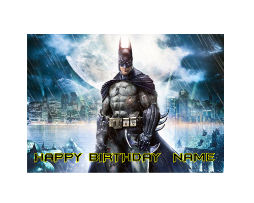 Batman A4 Edible Image