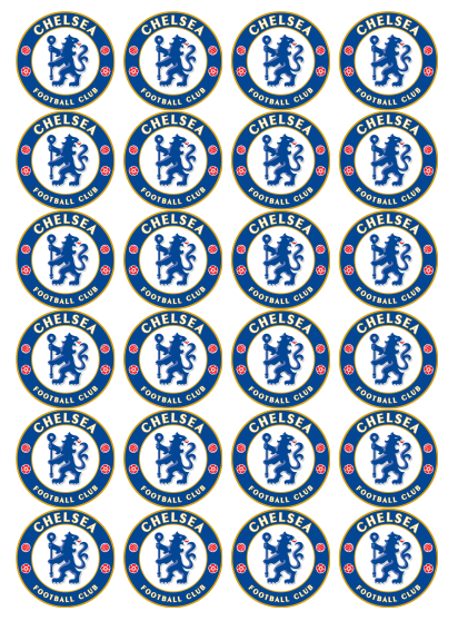 Chelsea Edible Cupcake Toppers