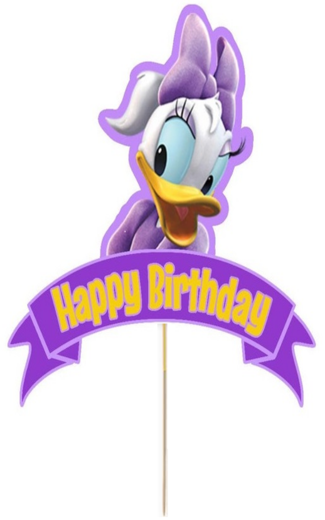 Daisy Duck Card Cake Topper