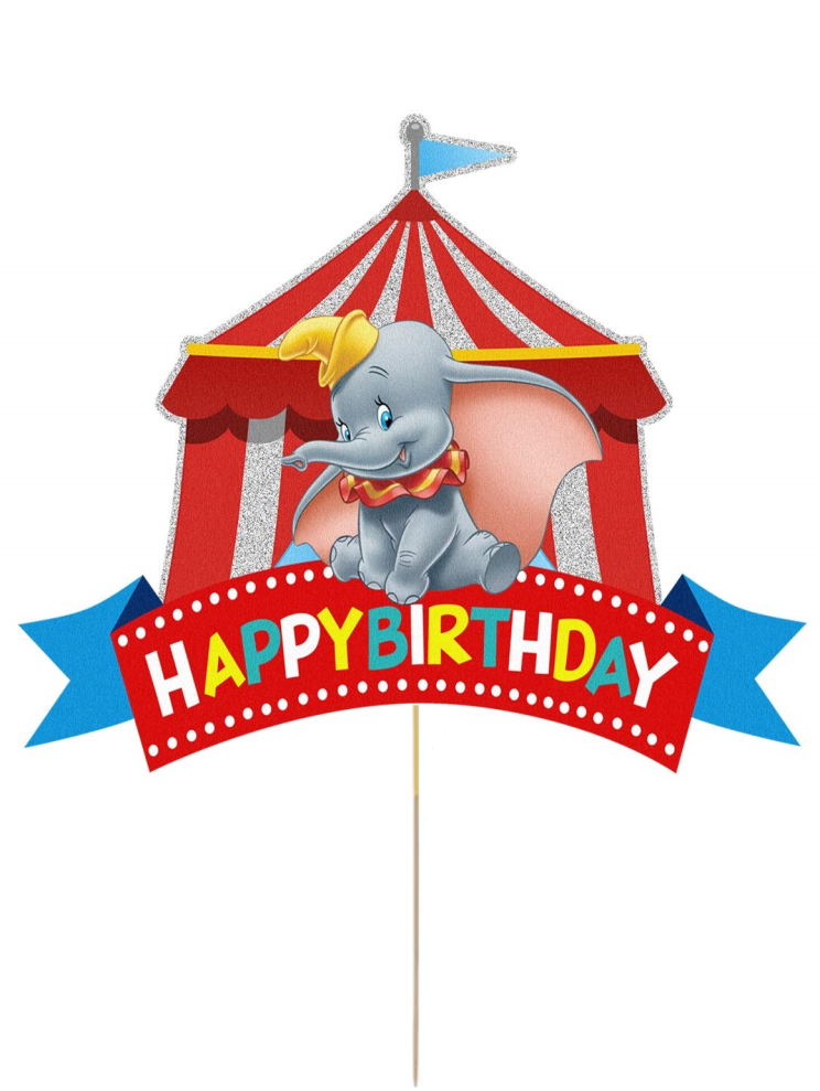Dumbo Card Cake Topper