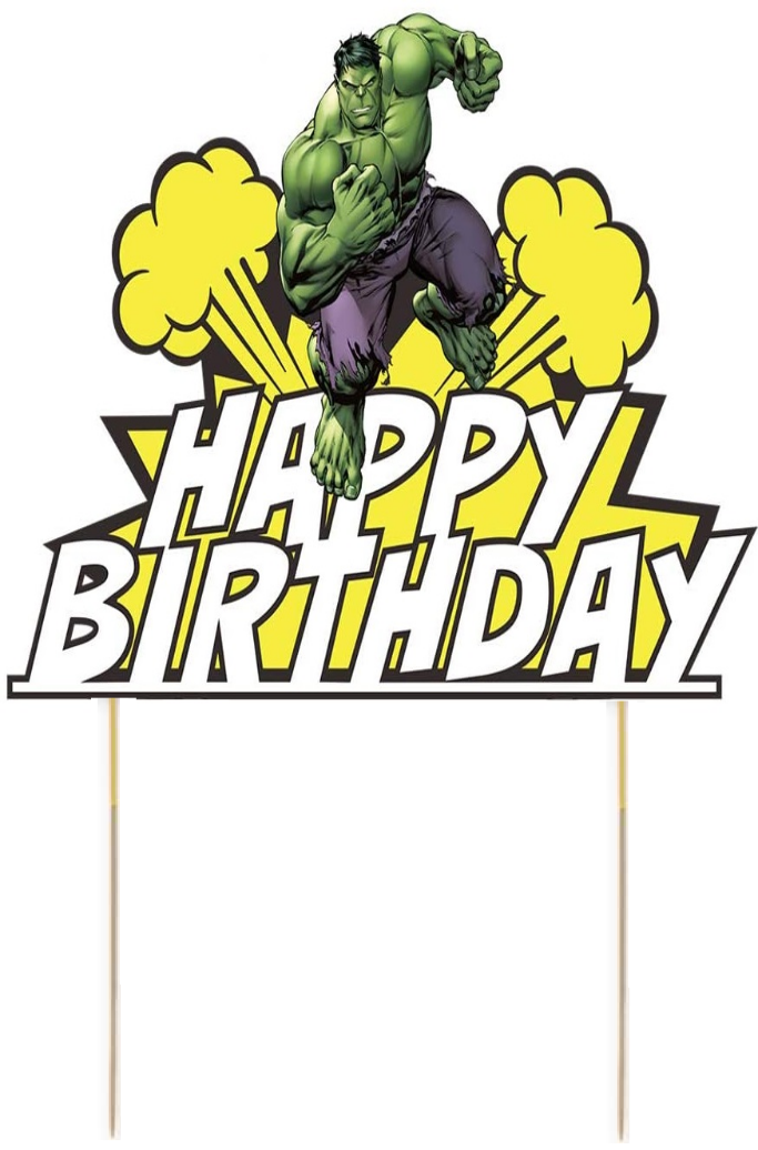 Hulk Card Cake Topper