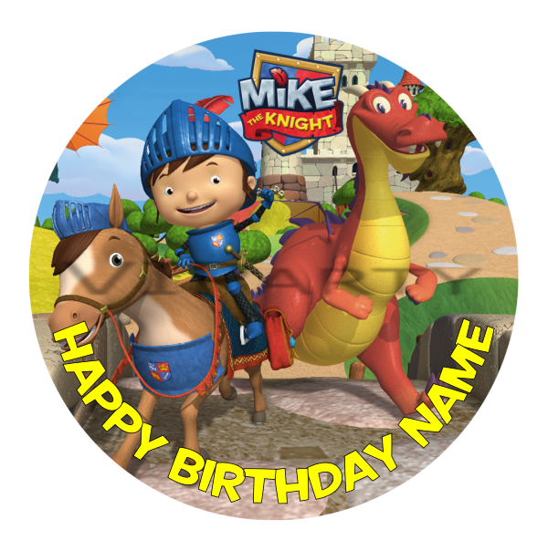 Mike the Knight Edible Cake Topper