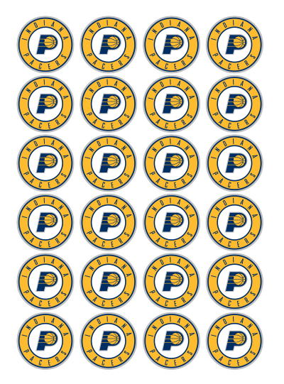 NBA Indiana Pacers Edible Cupcake Toppers