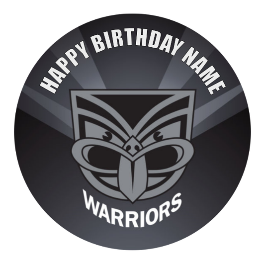 NZ Warriors Edible Cake Topper