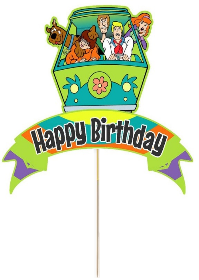 Scooby Doo Card Cake Topper