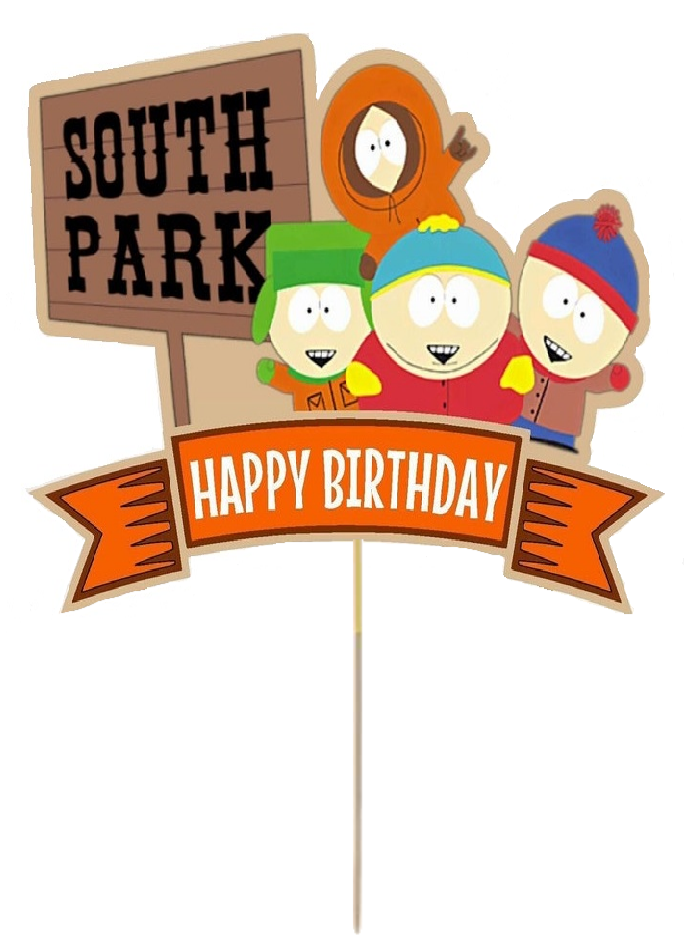 South Park Card Cake Topper