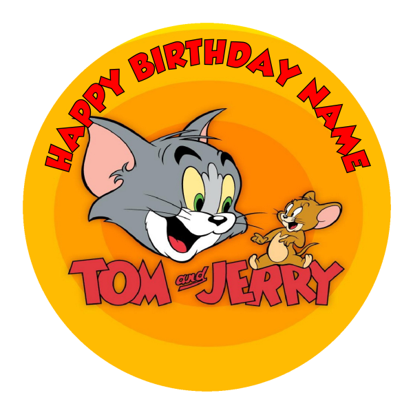 Tom and Jerry Edible Cake Topper