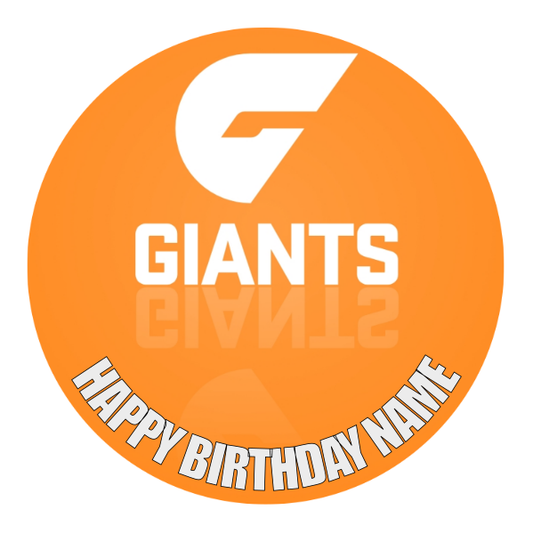 GWS Giants Edible Cake Topper