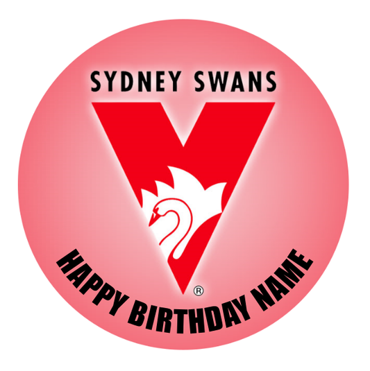 Sydney Swans Edible Cake Topper