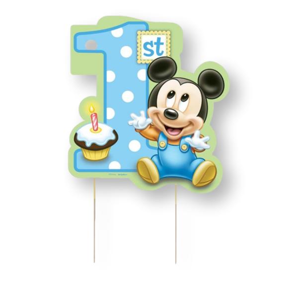 Mickey Mouse Baby Card Cake Topper