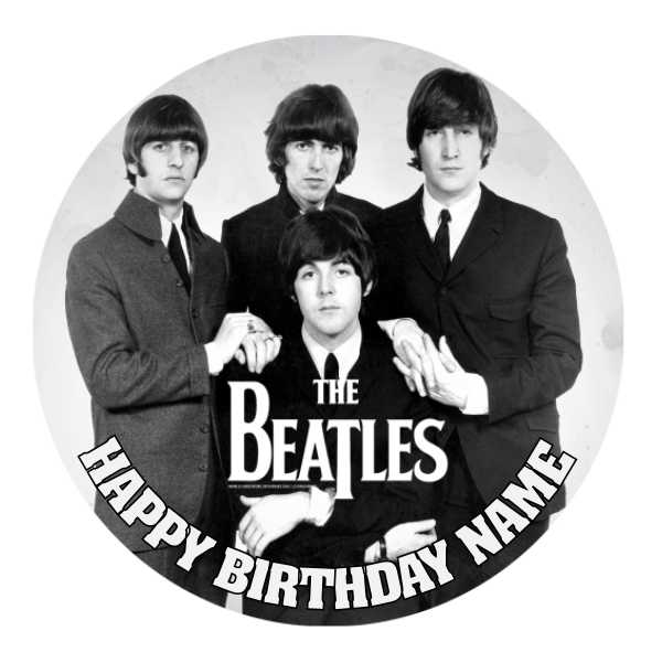 The Beatles Edible Cake Topper
