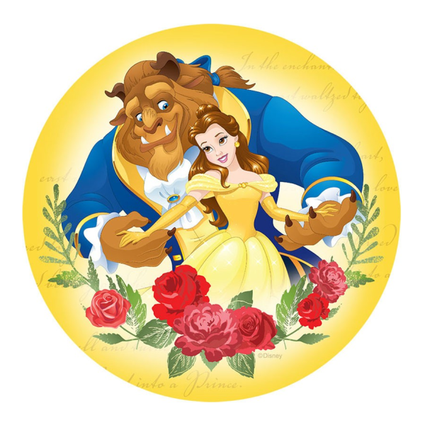 Beauty and the Beast Edible Cake topper