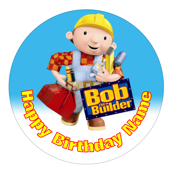 Bob the Builder Edible Cake Topper
