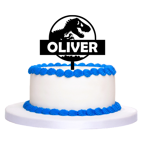 Jurassic Park Personalised Name Cake Topper