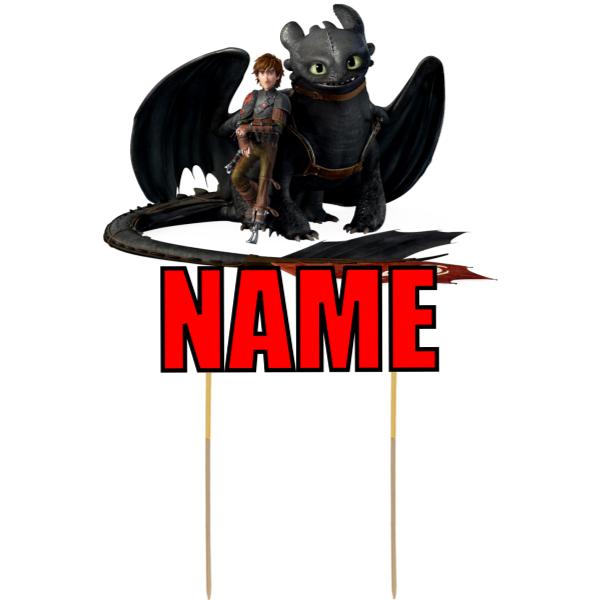 How To Train Your Dragon Card Cake Topper