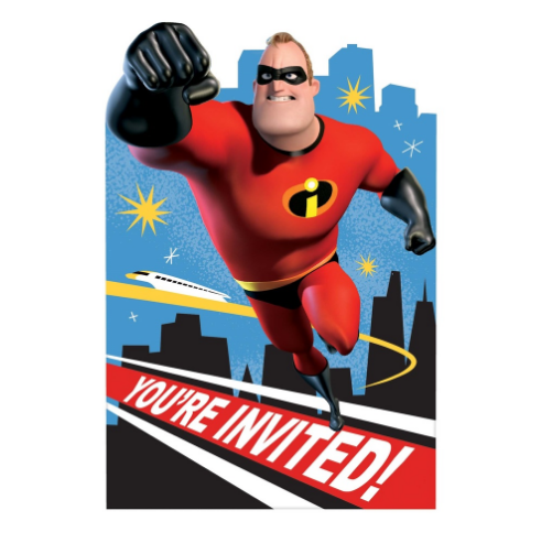 Incredibles 2 Invitations
