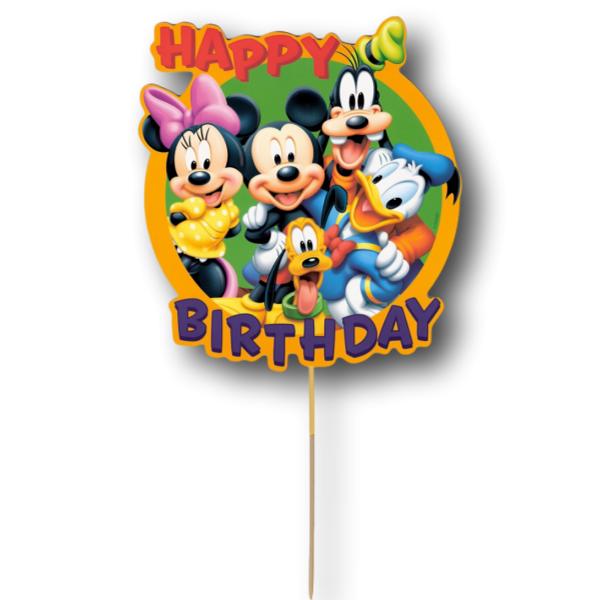 Mickey Mouse Clubhouse Card Cake Topper