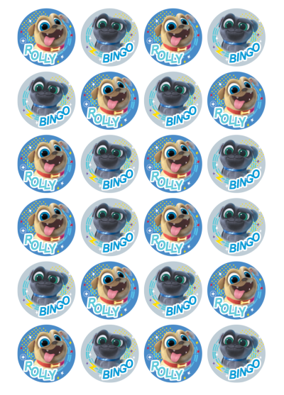 Puppy Dog Pals Edible Cupcake Toppers
