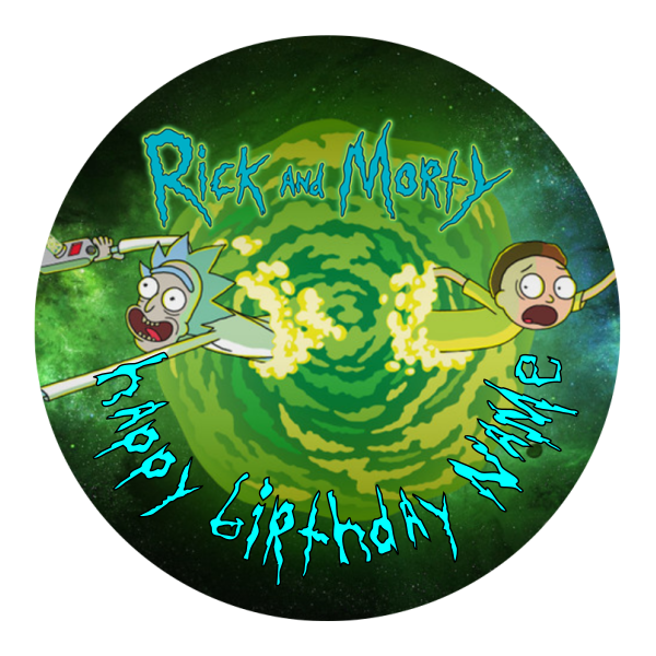 Rick and Morty Edible Cake Topper – Cake King Toppers